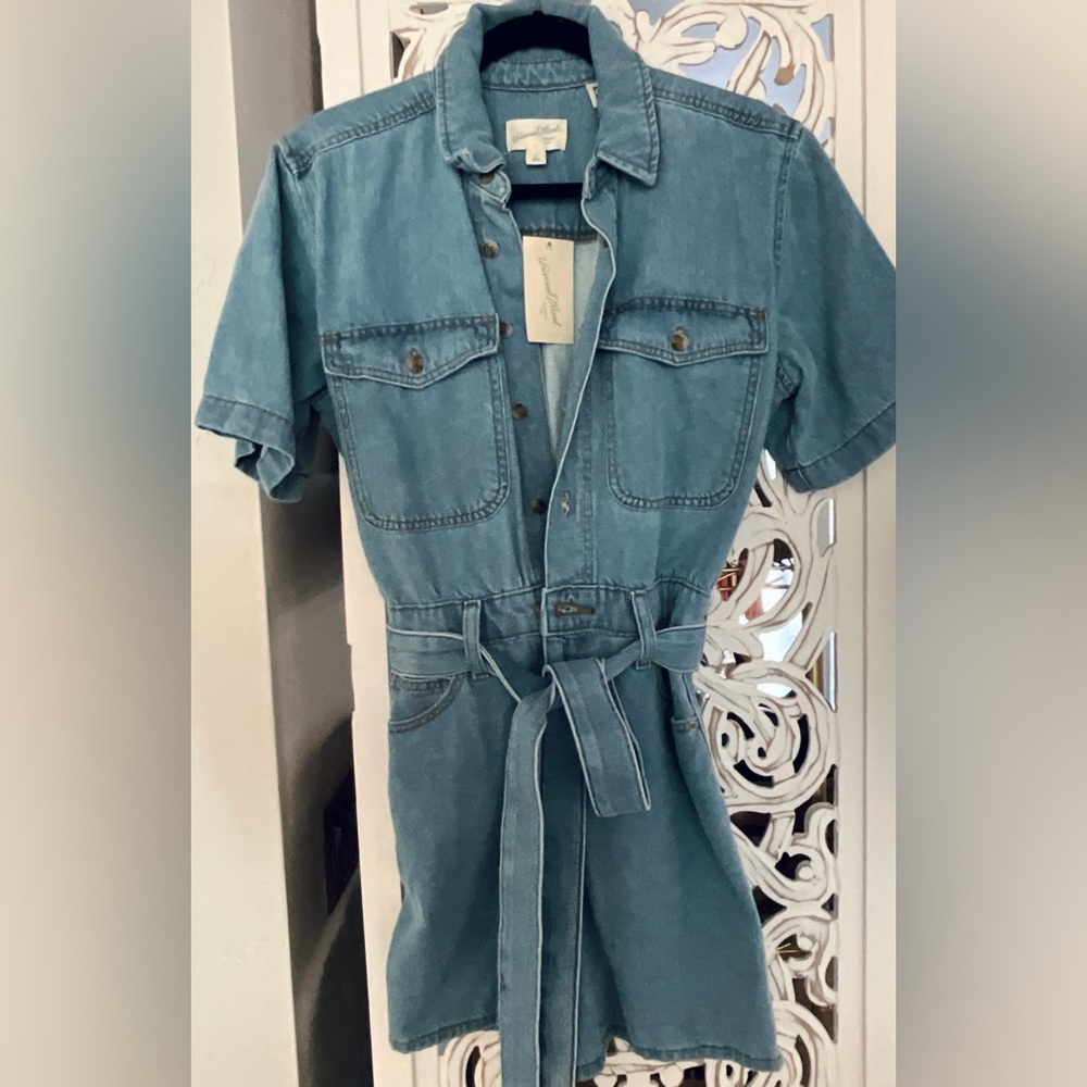 NWT soft denim short jumpsuit by Universal Threads
